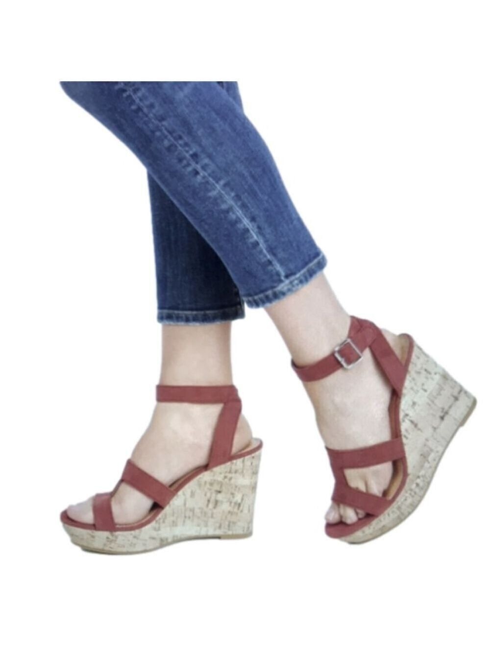 NWOB MAURICES ELAINE CORK WEDGE SIZE 8M